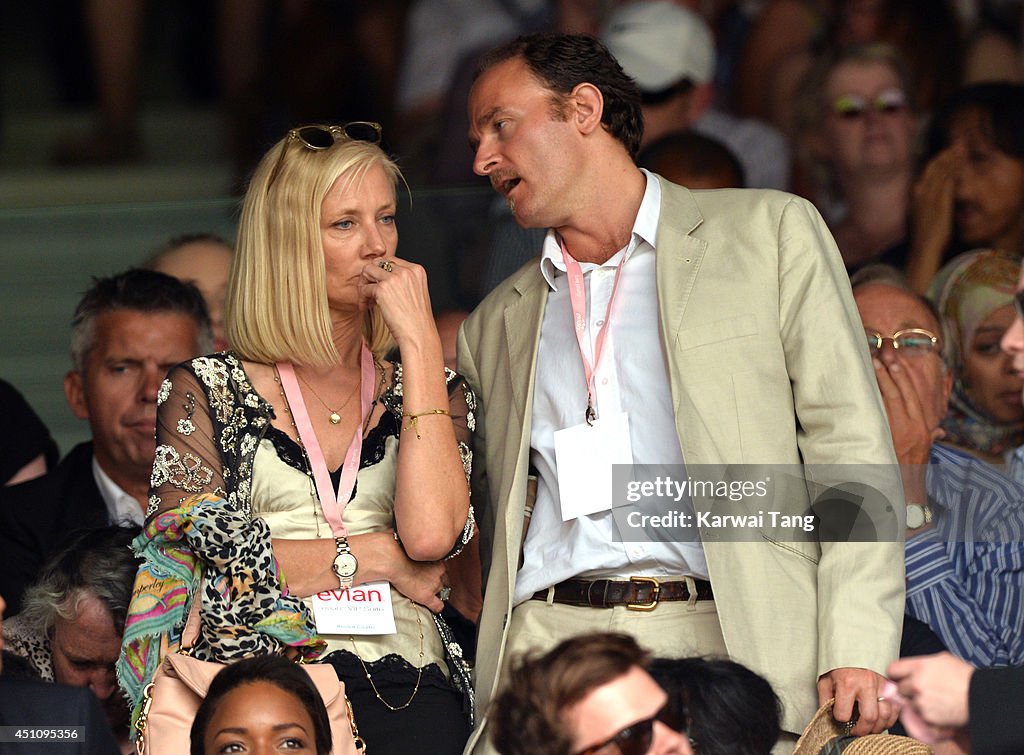Celebrities Attend The Wimbledon Championships