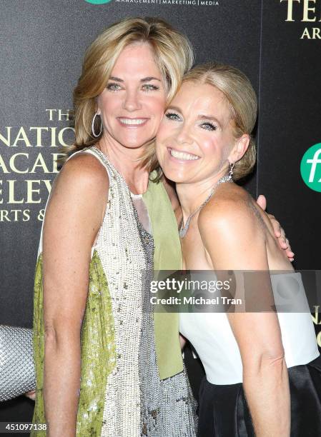 Kassie DePaiva and Melissa Reeves arrive at the 41st Annual Daytime Emmy Awards held at The Beverly Hilton Hotel on June 22, 2014 in Beverly Hills,...