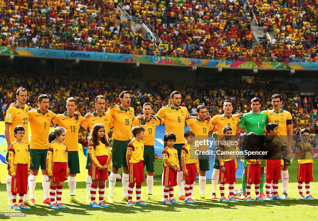 Australia v Spain: Group B - 2014 FIFA World Cup Brazil