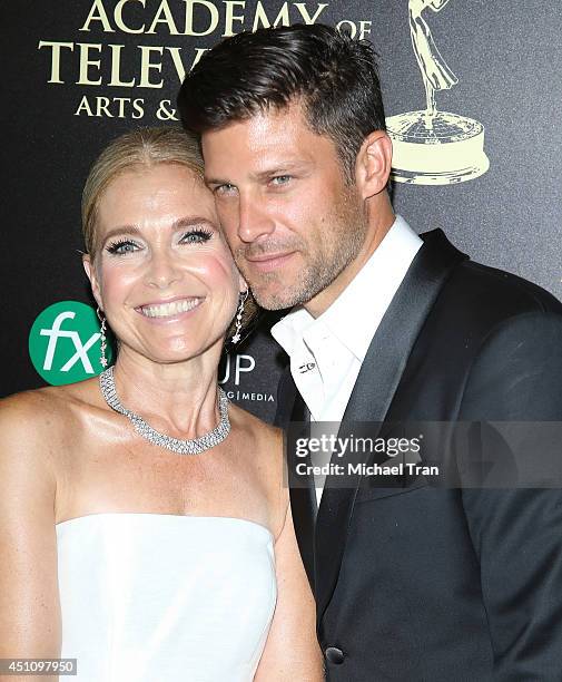 Melissa Reeves and Greg Vaughan arrive at the 41st Annual Daytime Emmy Awards held at The Beverly Hilton Hotel on June 22, 2014 in Beverly Hills,...