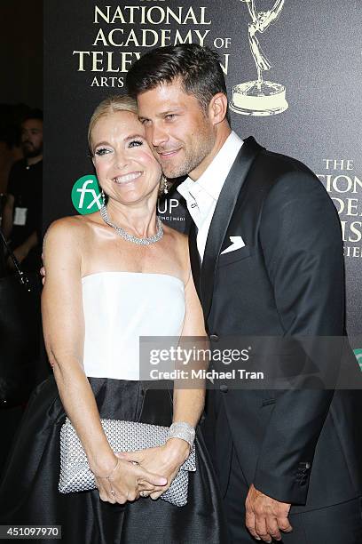 Melissa Reeves and Greg Vaughan arrive at the 41st Annual Daytime Emmy Awards held at The Beverly Hilton Hotel on June 22, 2014 in Beverly Hills,...