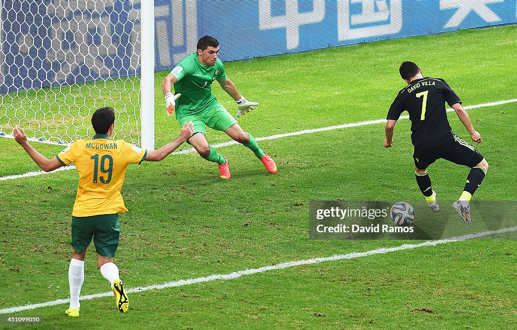 Australia v Spain: Group B - 2014 FIFA World Cup Brazil