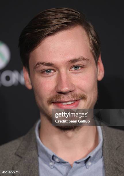 Actor David Kross attends the Microsoft Xbox One launch party at the Microsoft Center on November 21, 2013 in Berlin, Germany. Microsoft is launching...