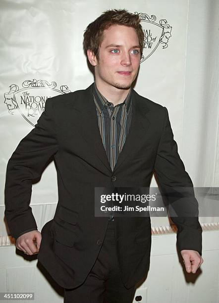 Elijah Wood during National Board of Review of Motion Pictures 2003 Annual Awards Gala at Tavern on the Green in New York City, New York, United...