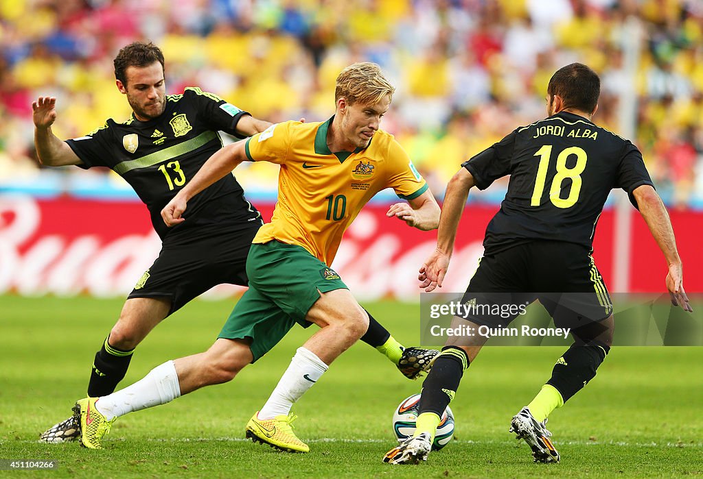 Australia v Spain: Group B - 2014 FIFA World Cup Brazil