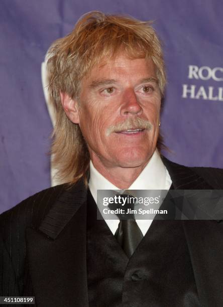 Inductee Frank Beard of ZZ Top during The 19th Annual Rock and Roll Hall of Fame Induction Ceremony - Press Room at Waldorf Astoria in New York City,...