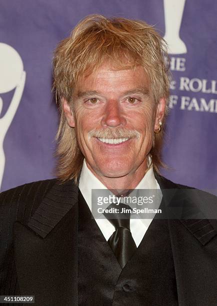 Inductee Frank Beard of ZZ Top during The 19th Annual Rock and Roll Hall of Fame Induction Ceremony - Press Room at Waldorf Astoria in New York City,...