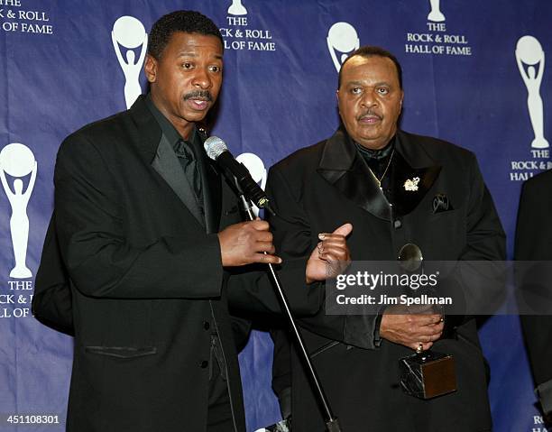 Robert Townsend and Inductee Charles Barksdale of The Dells