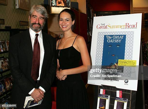 Sam Waterston and daughter Elisabeth Waterston during New York Times Book Series Presents Sam and Elisabeth Waterston Reading Excerpts From F.Scott...