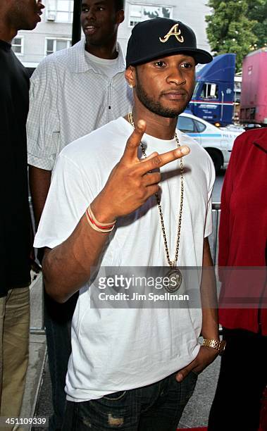 Usher during The Manchurian Candidate New York Premiere - Outside Arrivals at Clearview Cinema's Beekman Theatre in New York City, New York, United...