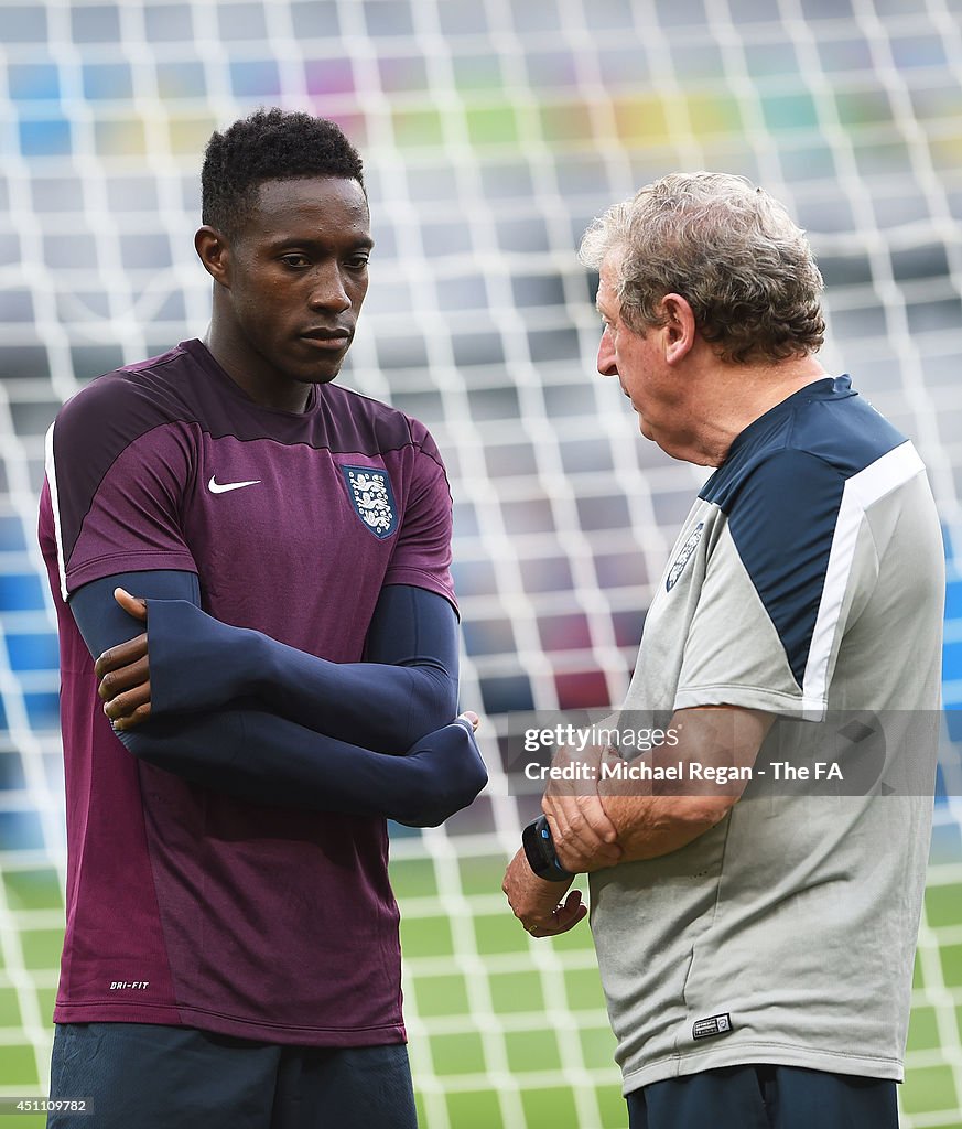 England Training & Press Conference - 2014 FIFA World Cup Brazil