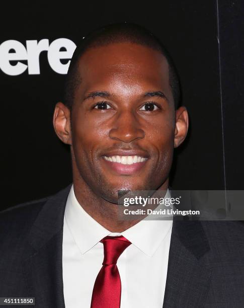 Actor Lawrence Saint-Victor attends the 41st Annual Daytime Emmy Awards at The Beverly Hilton Hotel on June 22, 2014 in Beverly Hills, California.