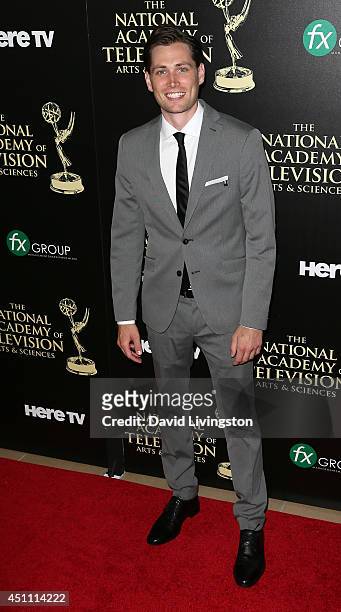Actor Zack Conroy attends the 41st Annual Daytime Emmy Awards at The Beverly Hilton Hotel on June 22, 2014 in Beverly Hills, California.