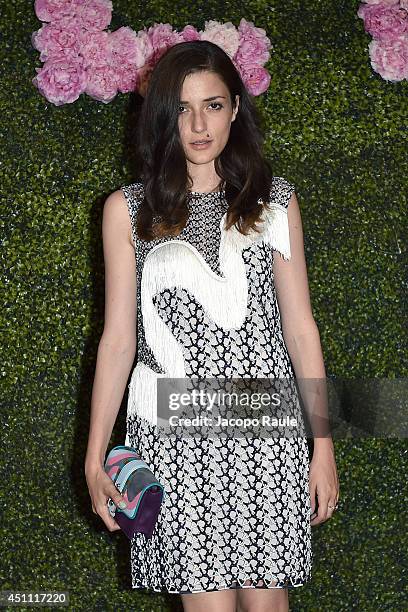 Eleonora Carisi attends the Stella McCartney Garden Party during the Milan Fashion Week Menswear Spring/Summer 2015 on June 23, 2014 in Milan, Italy.