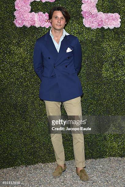 Gianluca Reina attends the Stella McCartney Garden Party during the Milan Fashion Week Menswear Spring/Summer 2015 on June 23, 2014 in Milan, Italy.