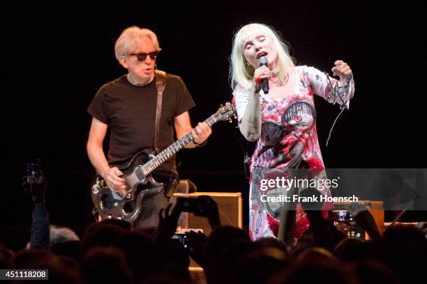 Chris Stein and Debbie Harry of Blondie perform live during a concert at the Tempodrom on June 23, 2014 in Berlin, Germany.