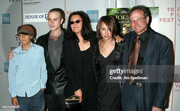 The Williams FamilyRobin Williams, daughter Zelda, wife Marcia, son Cody and son Zac