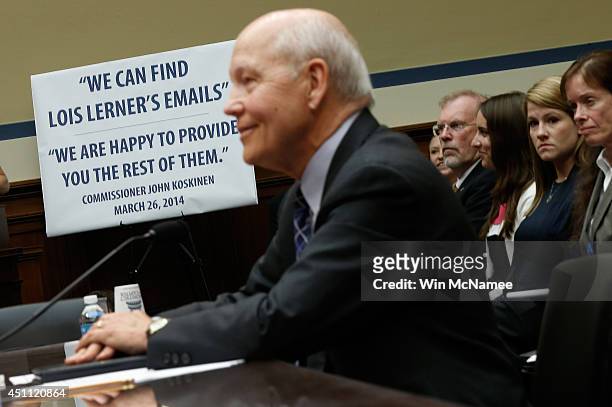 Internal Revenue Service Commissioner John Koskinen testifies before the House Oversight and Government Reform Committee June 23, 2014 in Washington,...