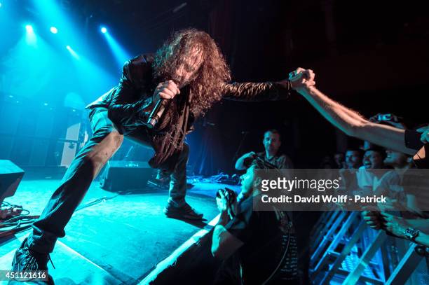 Gary Cherone from Extreme performs at Le Bataclan on June 23, 2014 in Paris, France.