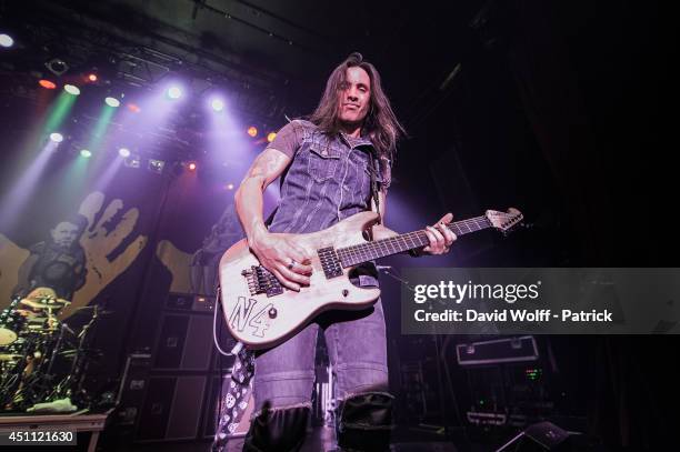 Nuno Bettencourt from Extreme performs at Le Bataclan on June 23, 2014 in Paris, France.