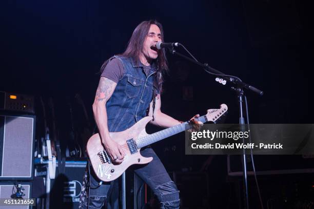 Nuno Bettencourt from Extreme performs at Le Bataclan on June 23, 2014 in Paris, France.