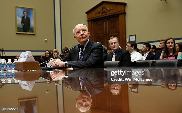 Internal Revenue Service Commissioner John Koskinen testifies before the House Oversight and Government Reform Committee June 23, 2014 in Washington,...