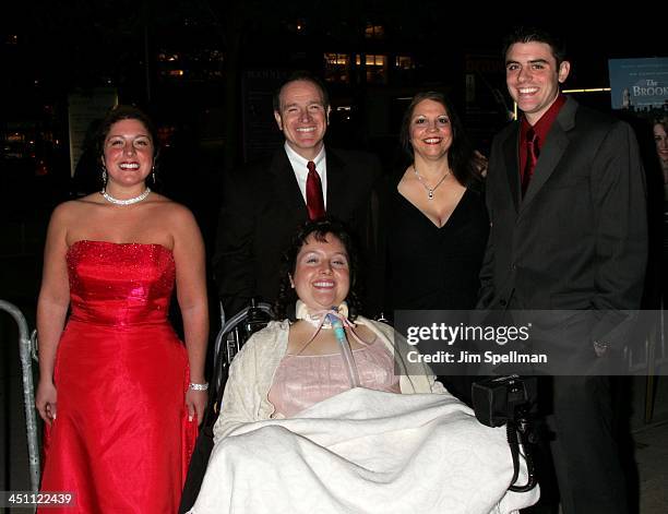 Brooke Ellison with sister Kysten, father Edward, mother Jean and brother Reed