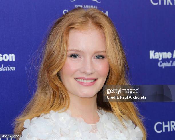 Actress Kimberly Brook attends the 13th Annual Chrysalis Butterfly Ball at a private Mandeville Canyon Estate on June 7, 2014 in Los Angeles,...