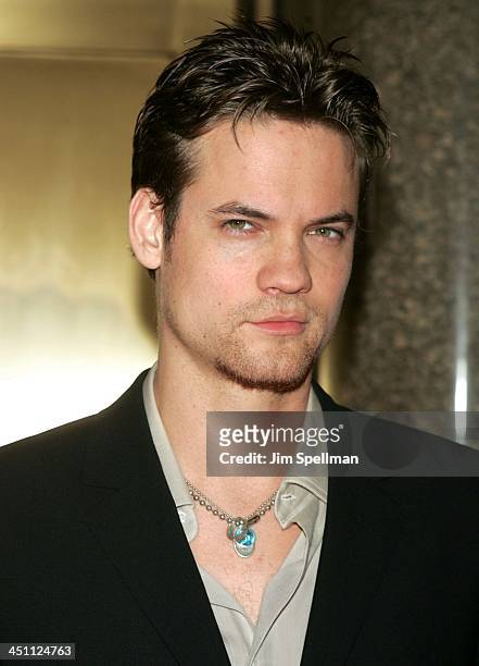 Shane West during NBC 2004-2005 Upfront - Arrivals at Radio City Music Hall in New York City, New York, United States.