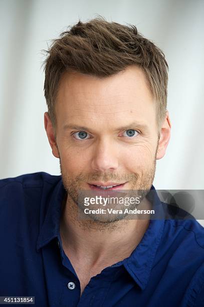 Joel McHale at the "Deliver Us From Evil" Press Conference at the Four Seasons Hotel on June 22, 2014 in Beverly Hills, California.