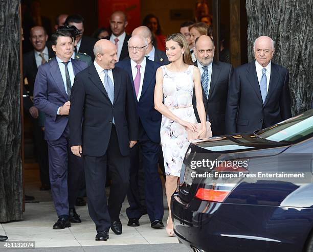 Queen Letizia of Spain attends the opening of the 'El Greco y la pintura moderna' painting exhibition at El Prado Museum on June 23, 2014 in Madrid,...