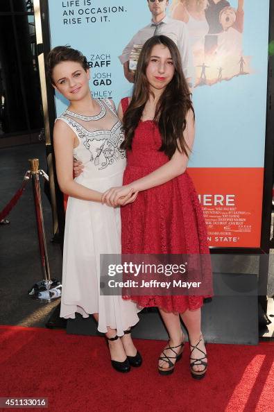 Amma Raimu Actress Joey King and Emma Raimi attend the 'Wish I Was Here' Los ...
