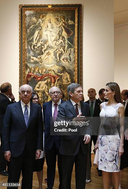 Queen Letizia of Spain attends The Opening of 'El Greco y La Pintura Moderna' Exhibition at El Prado Museum on June 23, 2014 in Madrid, Spain.