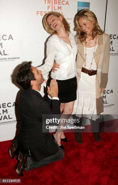 Eric McCormack, Elizabeth Banks and Maria Bello during 4th Annual Tribeca Film Festival - The Sisters Premiere at Stuyvesant High School in New York...