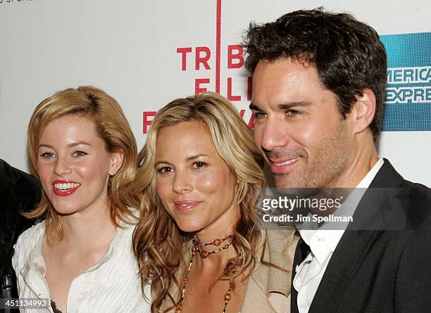 Elizabeth Banks, Maria Bello and Eric McCormack during 4th Annual Tribeca Film Festival - The Sisters Premiere at Stuyvesant High School in New York...