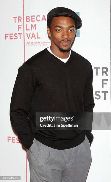 Anthony Mackie during 4th Annual Tribeca Film Festival - Fierce People Premiere - Outside Arrivals at Tribeca Performing Arts Center in New York...