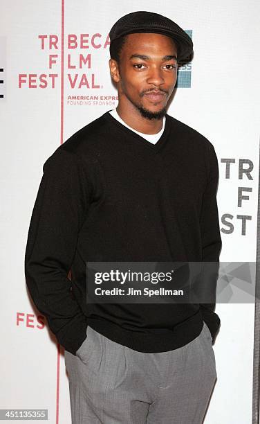 Anthony Mackie during 4th Annual Tribeca Film Festival - Fierce People Premiere - Outside Arrivals at Tribeca Performing Arts Center in New York...