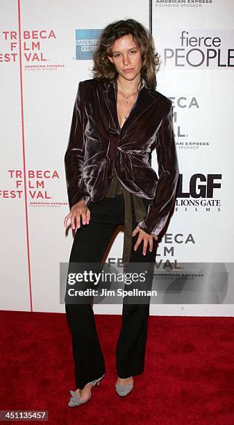 Paz de la Huerta during 4th Annual Tribeca Film Festival - Fierce People Premiere - Outside Arrivals at Tribeca Performing Arts Center in New York...