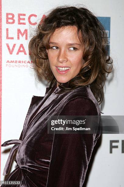 Paz de la Huerta during 4th Annual Tribeca Film Festival - Fierce People Premiere - Outside Arrivals at Tribeca Performing Arts Center in New York...