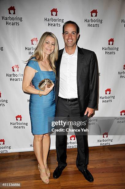 Aimee Melkonian and Ryan Melkonian attend Harboring Hearts' 2nd annual Summer Soiree at Rubin Museum of Art on June 23, 2014 in New York City.