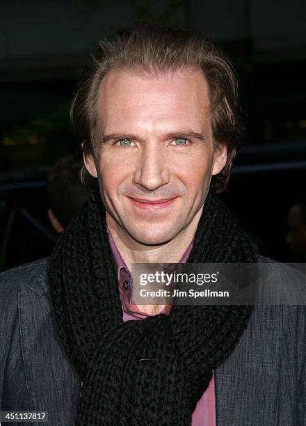 Ralph Fiennes during Warner Bros.' Harry Potter and the Goblet of Fire New York City Premiere - Outside Arrivals at Ziegfeld Theater in New York...