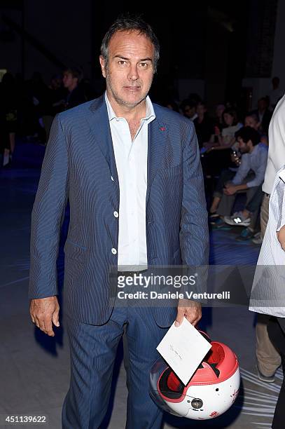 Antonio Cabrini attends the Roberto Cavalli show during the Milan Menswear Fashion Week Spring Summer 2015 on June 24, 2014 in Milan, Italy.