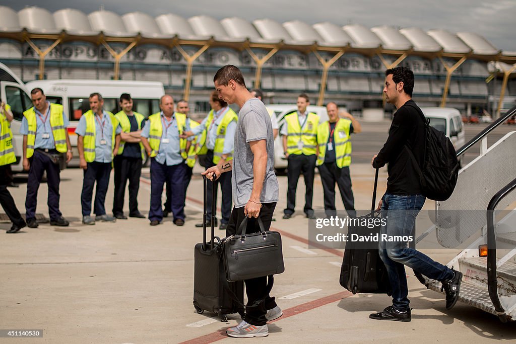 The Spain Team Arrive Back from Brazil