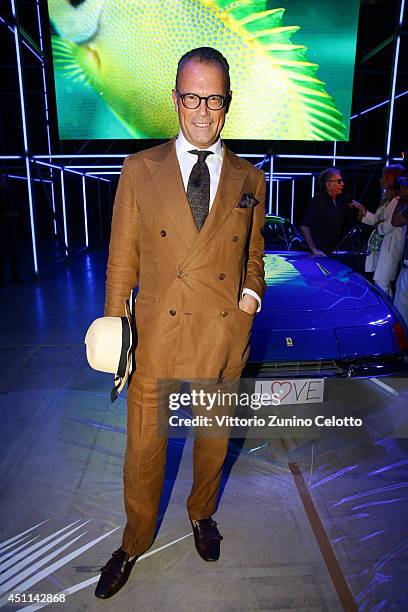 Cesare Cunaccia attends the Roberto Cavalli show during the Milan Menswear Fashion Week Spring Summer 2015 on June 24, 2014 in Milan, Italy.