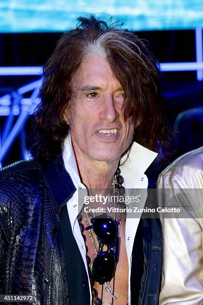 Joe Perry attends the Roberto Cavalli show during the Milan Menswear Fashion Week Spring Summer 2015 on June 24, 2014 in Milan, Italy.