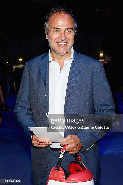 Antonio Cabrini attends the Roberto Cavalli show during the Milan Menswear Fashion Week Spring Summer 2015 on June 24, 2014 in Milan, Italy.