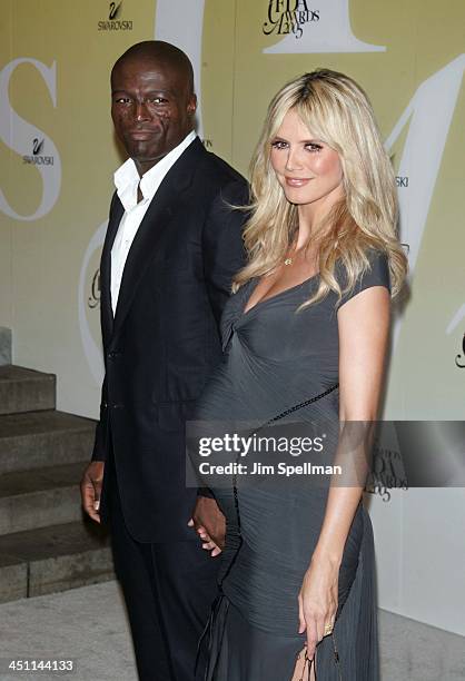 Seal and Heidi Klum during 2005 CFDA Fashion Awards - Outside Arrivals at New York Public Library in New York City, New York, United States.