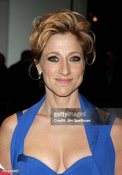 Edie Falco during The Sopranos Sixth Season Premiere - Inside Arrivals at MoMA in New York City, New York, United States.