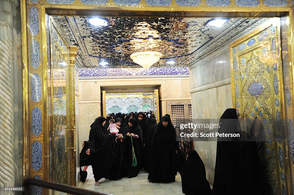 Shiite Pilgrims Visit Imam Hussein Shrine in Karbala, Iraq