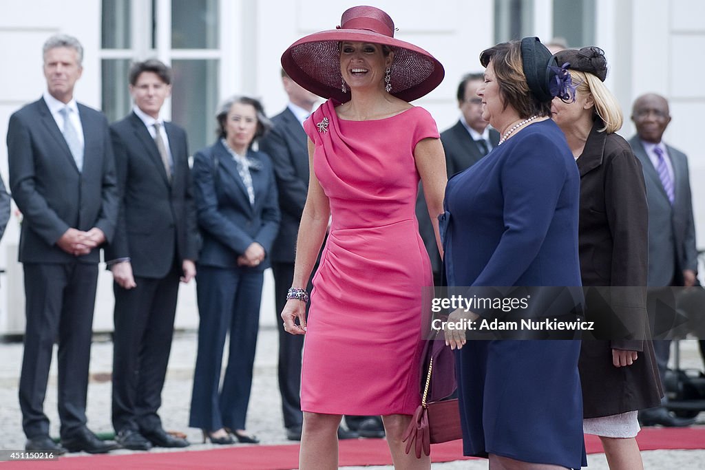 King Willem-Alexander And Queen Maxima Of The Netherlands Visit Warsaw